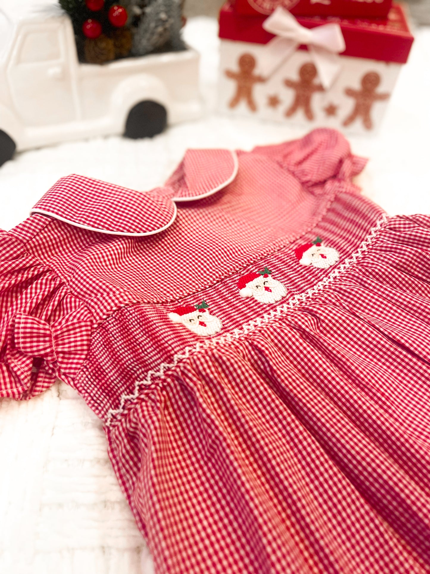 Little Red Gingham Dress