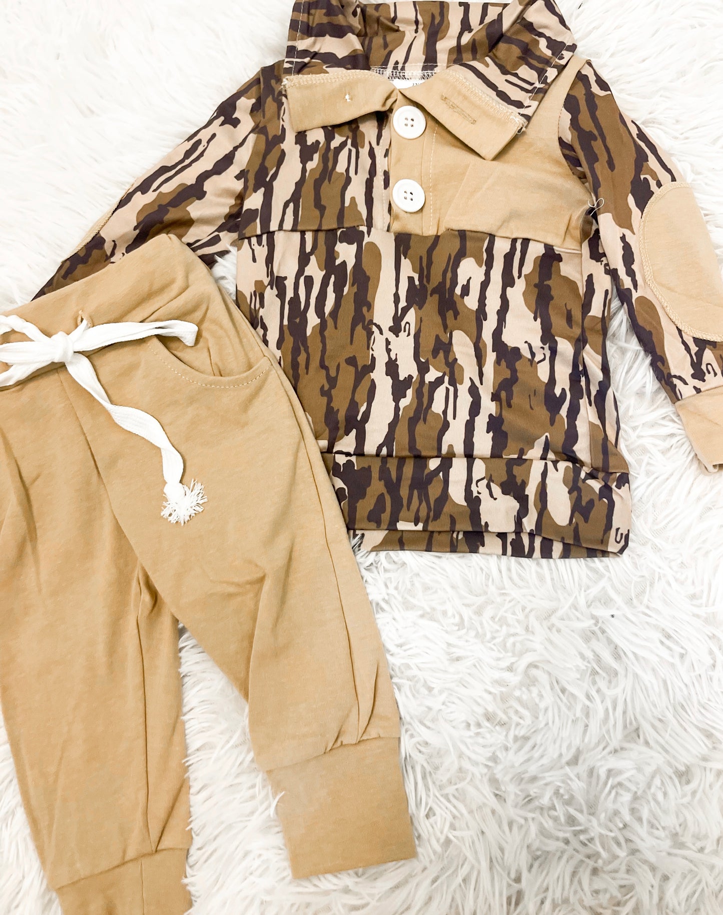 Fall Camo Shirt & Pants Set