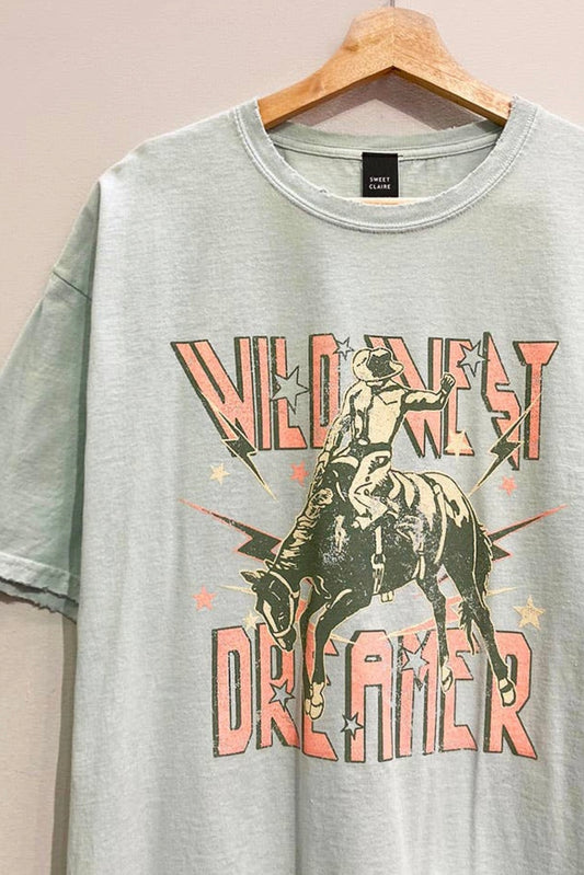 Wild West dreamer distressed tee